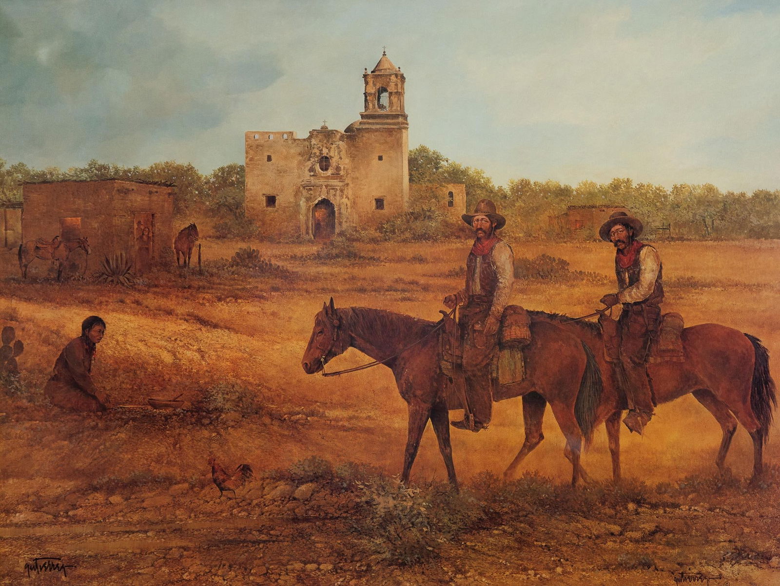 Raul Gutierrez, Mission San Jose Lithograph (1 of 9)
