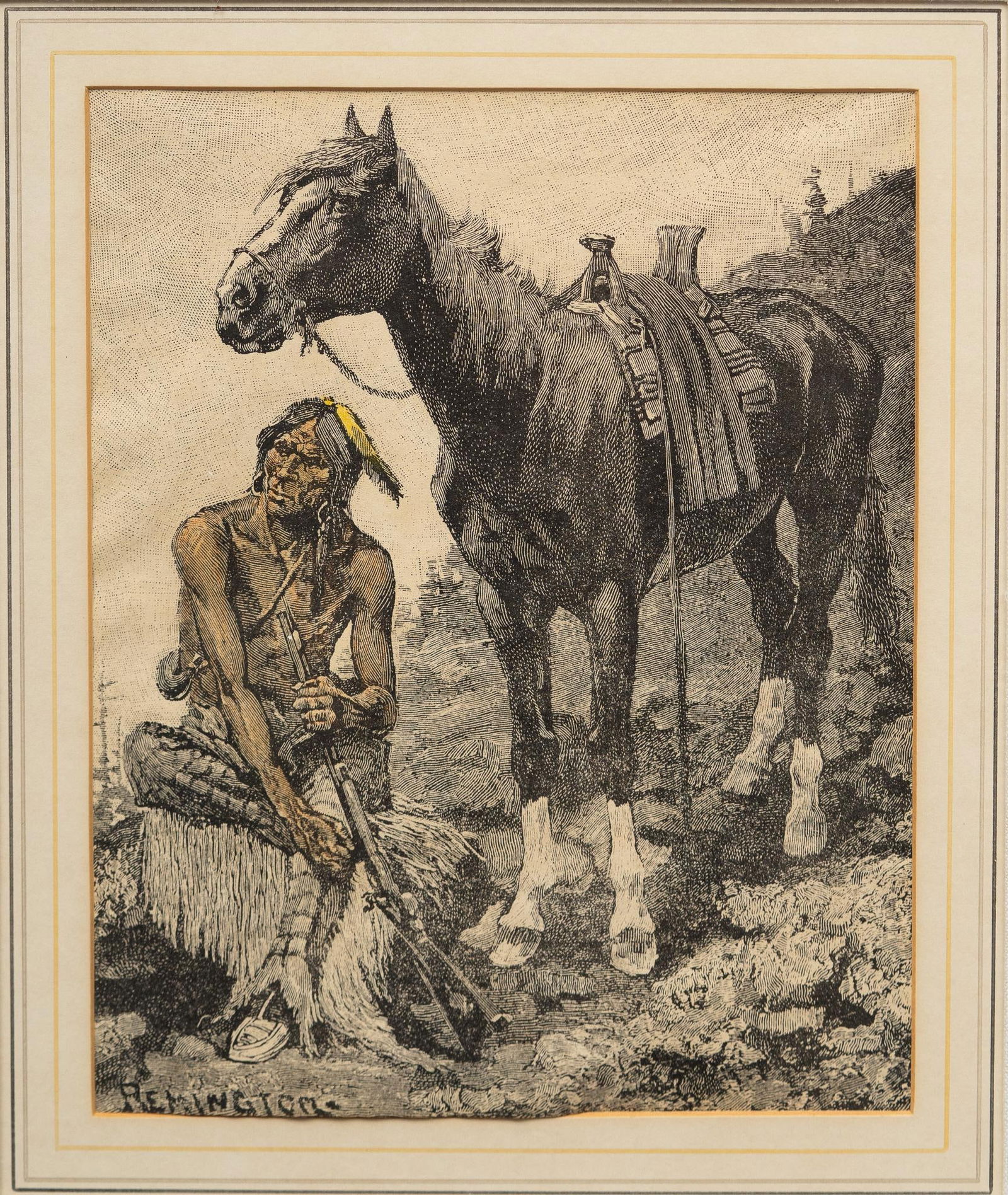 Frederic Remington, Vintage Engraving (1 of 5)