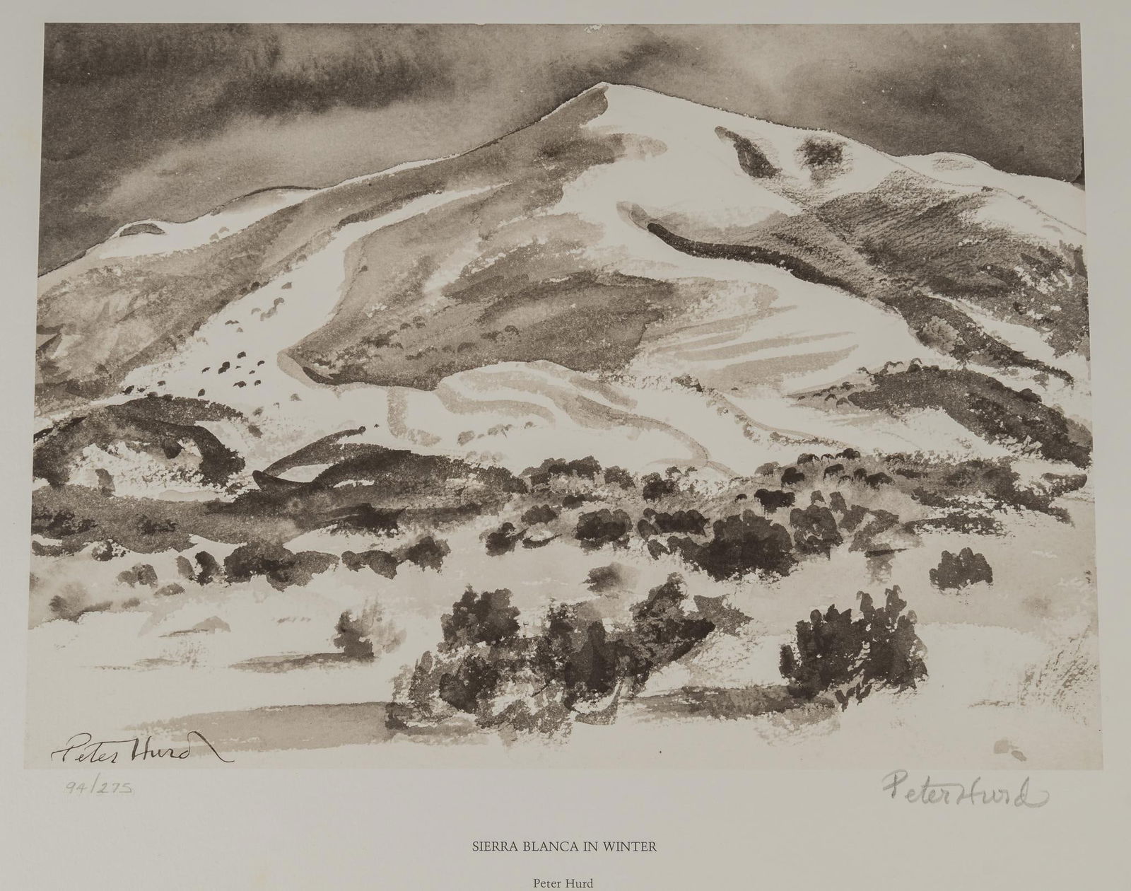 Peter Hurd, "Sierra Blanca in Winter" (1 of 6)