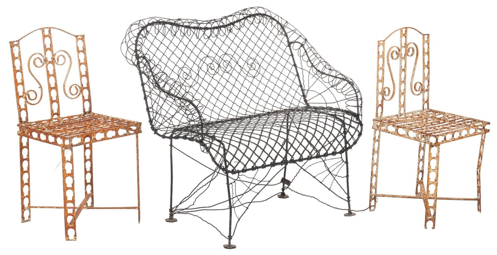 (3) Piece of Rustic Patio Furniture (1 of 8)