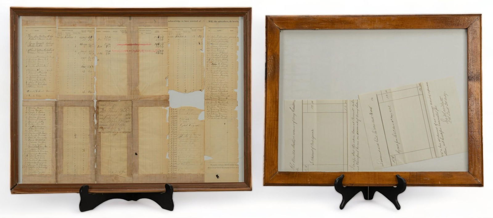 (2) Framed Military Documents (1 of 6)