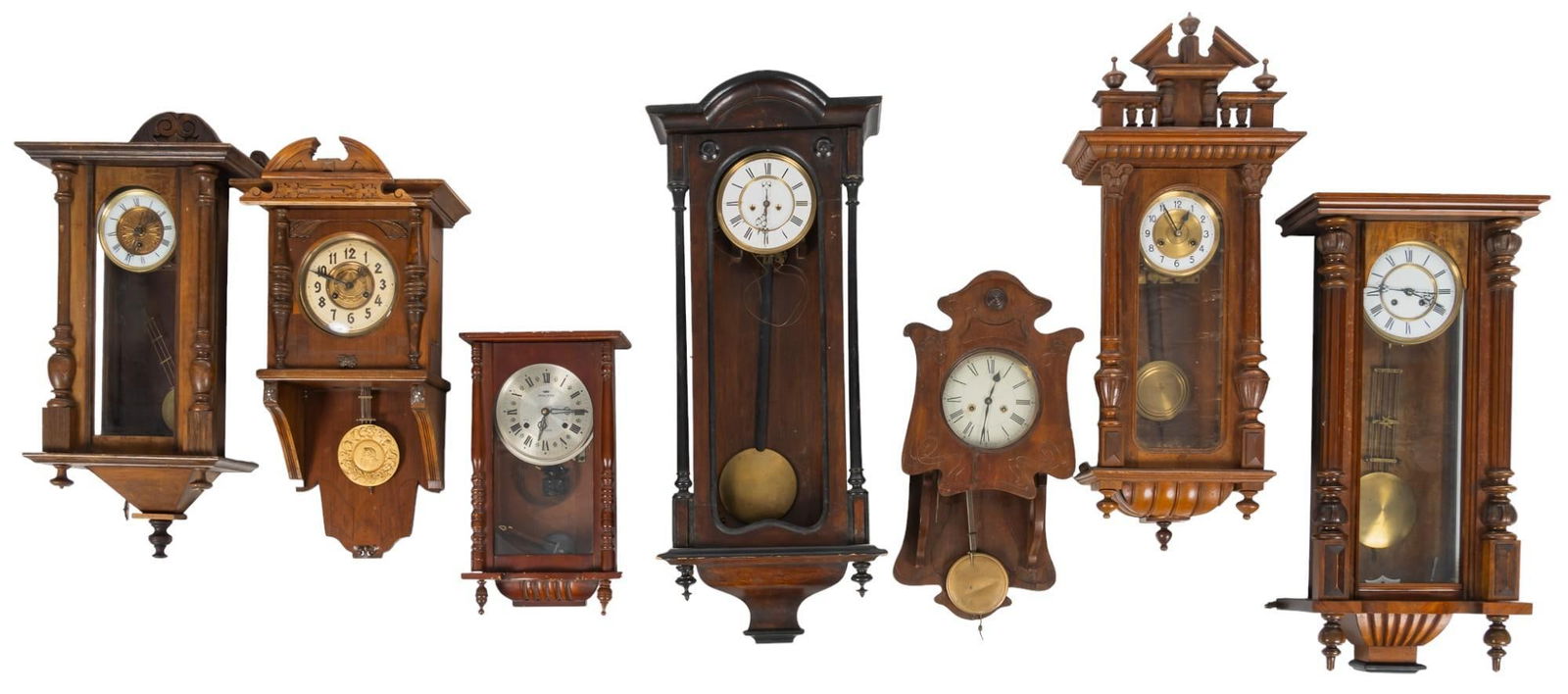 Collection of (7) Vintage Wall Clocks (1 of 10)