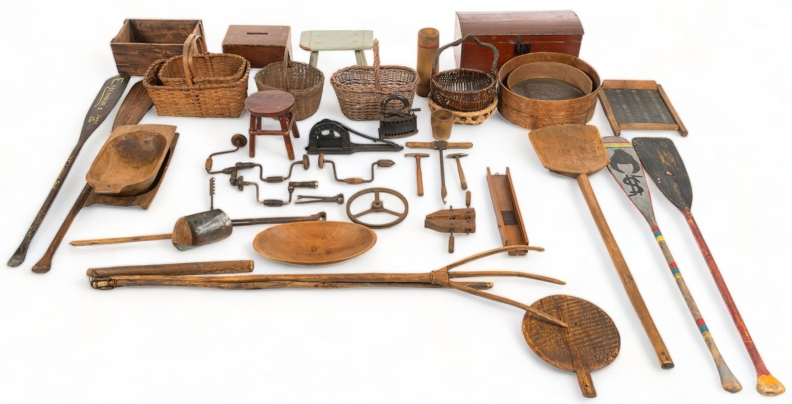 Collection of Vintage Farmhouse Equipment and Decor (1 of 11)