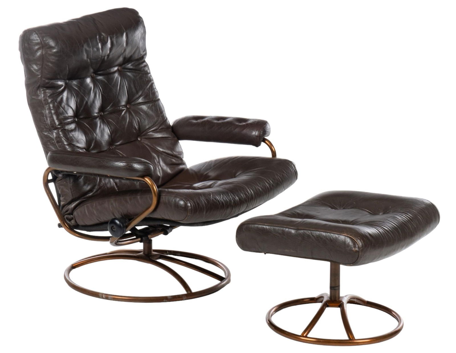 Attrib. Ekornes (NOR) "Stressless" Mid-Century Recliner Armchair (1 of 7)
