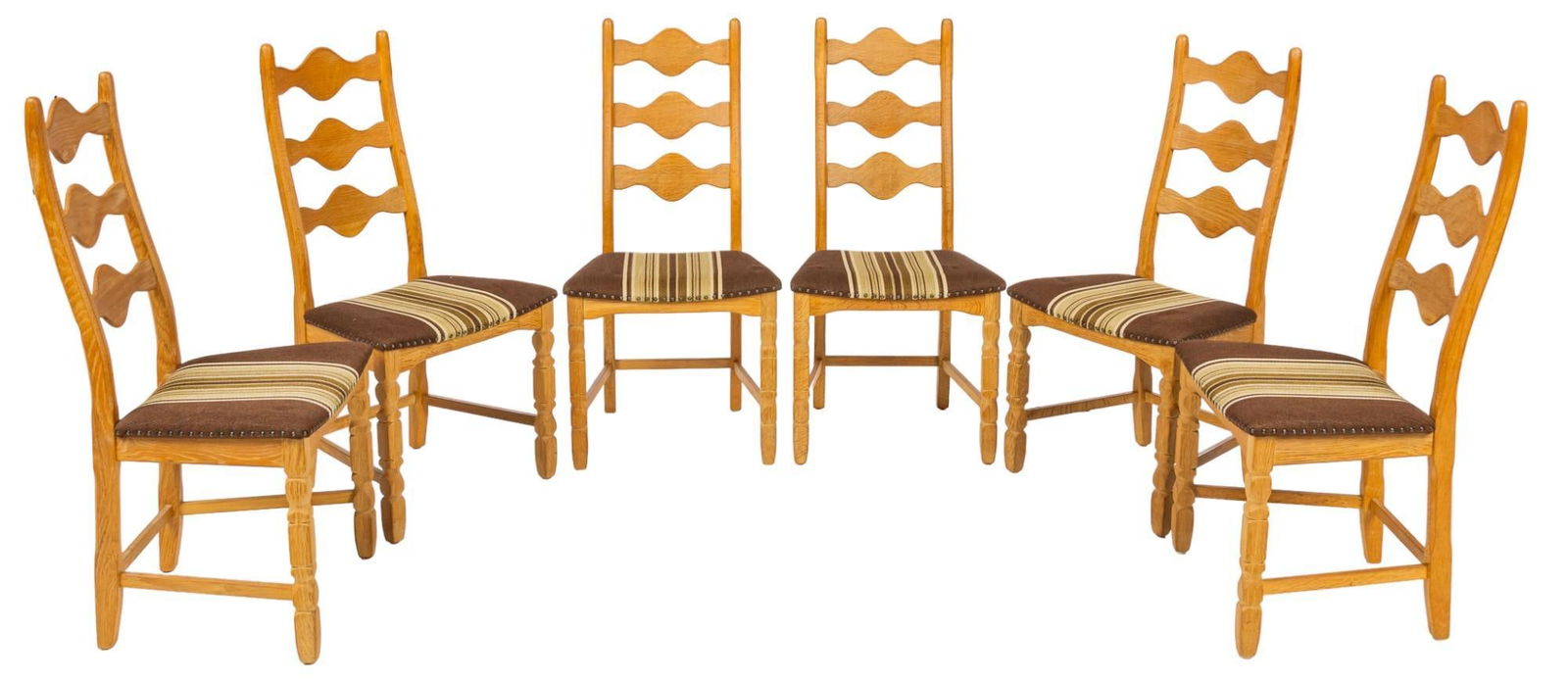 Set of (6) Henning Kjaernulf Style Mid-Century Dining Chairs (1 of 8)