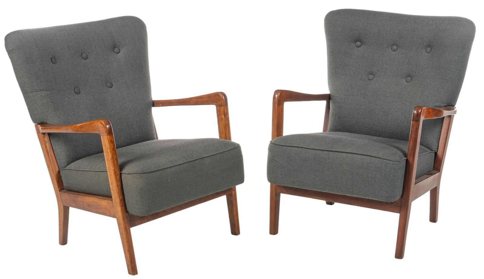Pair of Eleanor Home (DNK) Mid-Century Style Armchairs (1 of 10)