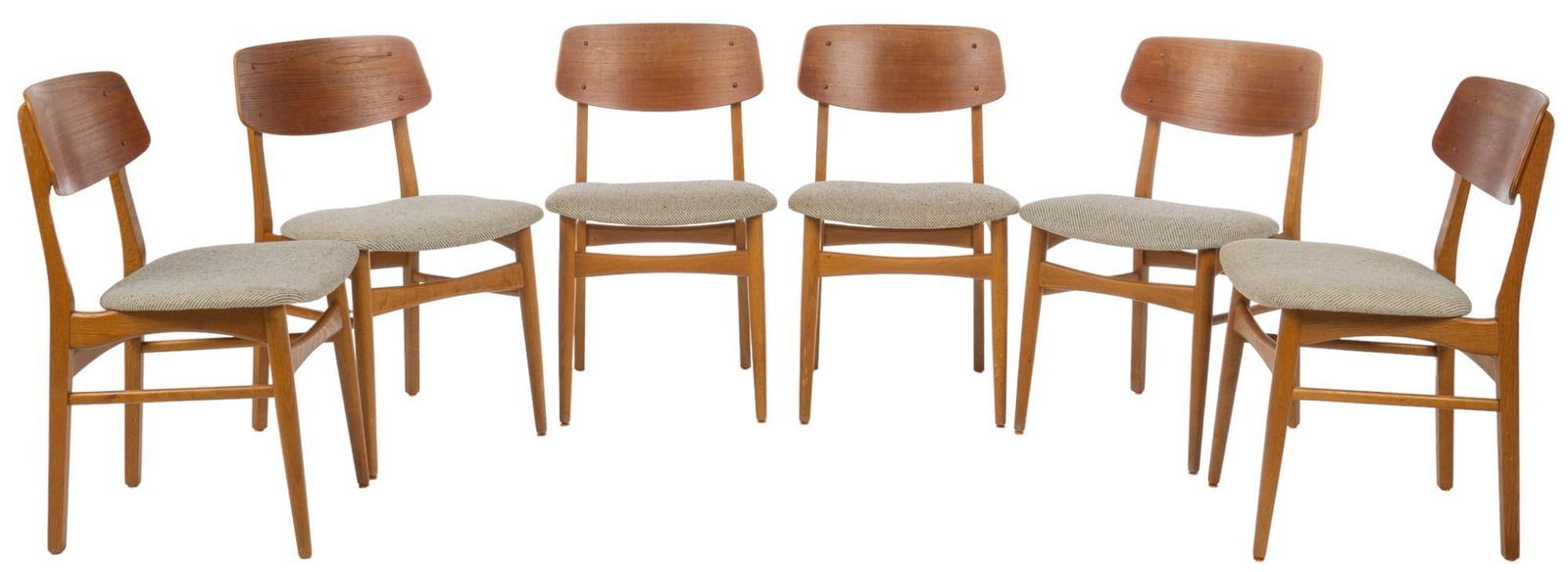 Set of (6) Danish Mid-Century Dining Chairs (1 of 8)