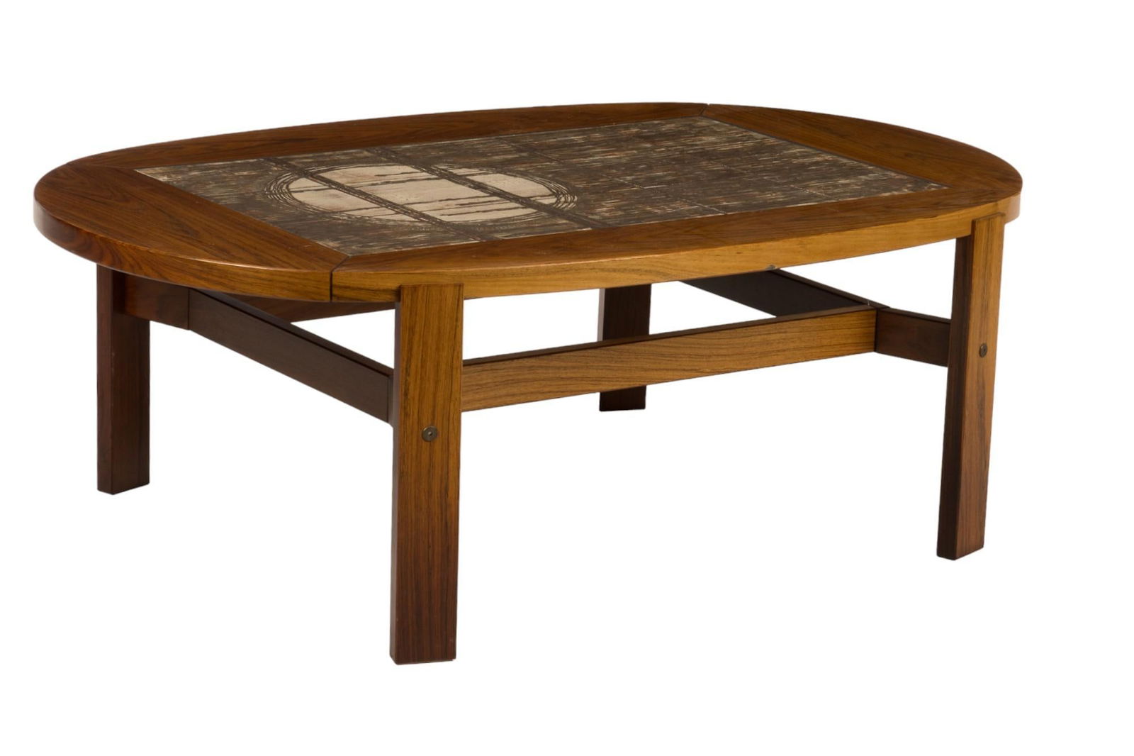 Danish Mid-Century Tile Top Coffee Table (1 of 7)