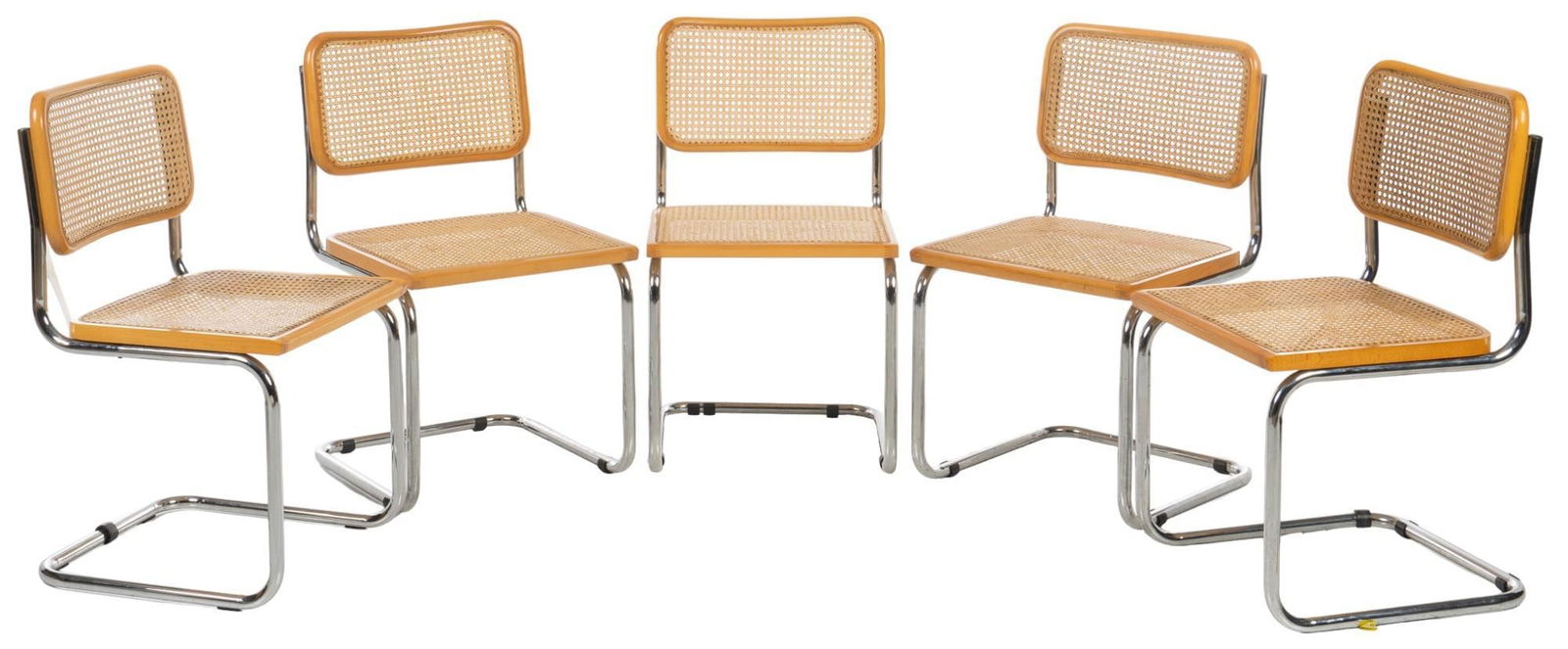 Set of (5) Mid-Century Cane Dining Chairs (1 of 5)