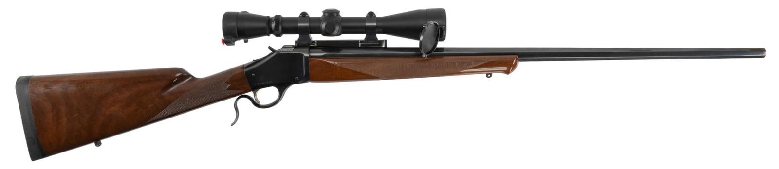 Browning Model 1885 Classic 30-06 Single Shot Rifle: Serial: 01508PN247 Manufacturer: Browning Arms Co. Model: 1885 Caliber: 30-06 Barrel Length: 28 in. OAL: 44.5 in. Condition: Very Good: Walnut stock & forend have light handling marks; receiver &a