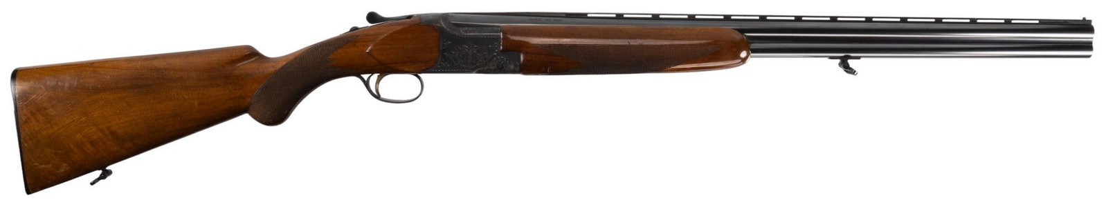 Charles Daly Miroku Superior Grade 20 Gauge O/U Shotgun W/ Case: Serial: 208996 Manufacturer: Miroku-Japan / Charles Daly Model: Superior Grade Caliber: 20 Gauge (fixed mod. / imp. cyl.) Barrel Length: 26 in. (2.75 in. chamber) OAL: 17 in. (14 in. LOP) Condition: G