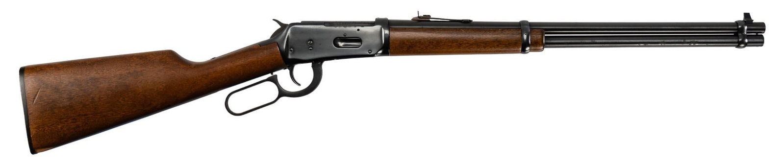 Winchester Ranger 94 30-30 Win Lever Action Rifle: Serial: 5453593 Manufacturer: Winchester Model: Ranger 94 Caliber: 30-30 Barrel length: 20 in. OAL: 38 in. Condition: Good; wood stock has mostly light handling marks w/ some chipping at the toe; barr