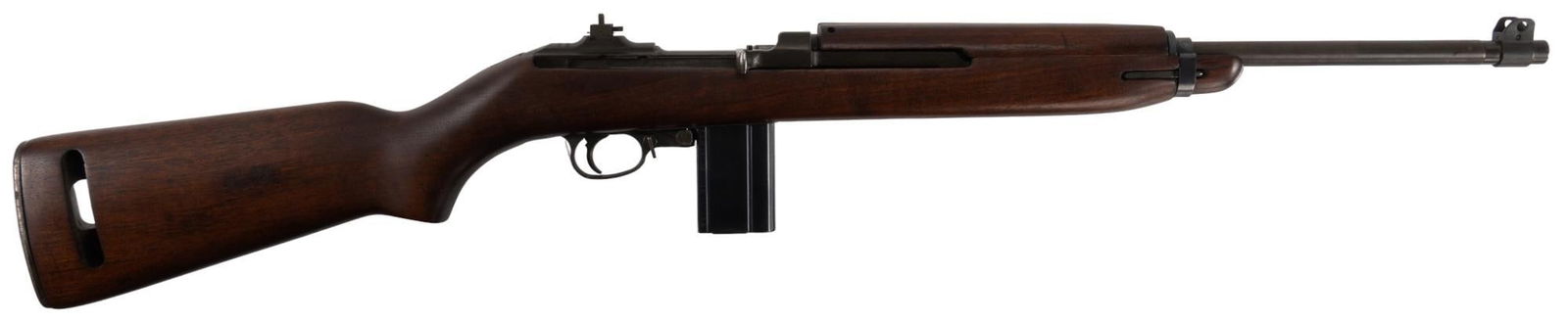 Nice US WWII Underwood M1 30 Carbine Semi Auto Rifle: Serial: 2596484 Manufacturer: Underwood Model: M1 Carbine Caliber: 30 Carbine Barrel Length: 18 in. OAL: 36 in. Condition: Very Good; Walnut stock & handguard have very light handling marks; rece