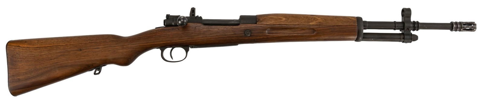Spanish FR8 Mauser 7.62x51 Bolt Action Rifle: Serial: FR8-35217 Manufacturer: La Coruna, Spain/ Century Arms Import Model: FR8 Caliber: 7.62X51 Nato Barrel length: 18 in OAL: 39 in Condition: Very Good: Walnut stock has very light handling marks;