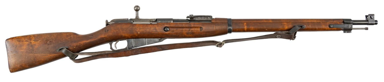 WWII Finnish M27 Mosin Nagant 7.62x54r Rifle: Serial: 86436 Manufacturer: Tikkakoski-Finland Model: M27 Caliber: 7.62x54r Barrel length: 27 in. OAL: 48 in. Condition: Very Good: Birch stock has light handling marks; receiver, magazine and barrel