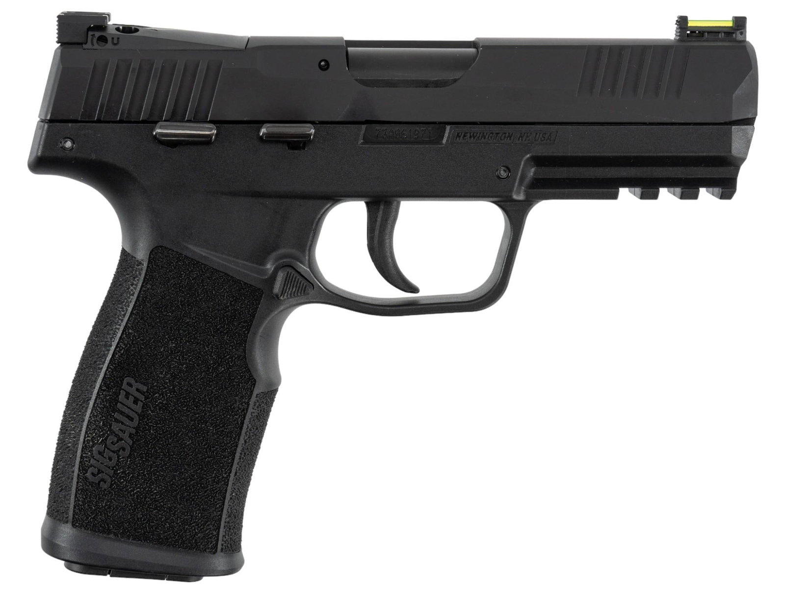 Sig Sauer P322 22 LR Semi Auto Pistol: Serial: 73A061971 Manufacturer: Sig Sauer Model: P322 Caliber: 22 LR Barrel length: 4 in. OAL: 7 in. Condition: Excellent; little to no handling marks; bore is excellent & bright w/ strong rifling