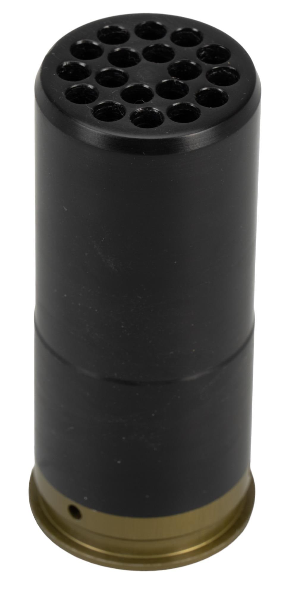 Pace Defense XM 18-22 40mm 22LR Hornets Nest Round: Includes: 1- Pace Defense XM-18-22 Hornets Nest round for 40mm launchers (allows for loading of 18 22 LR rounds in the casing that all fire off simultaneously Shell is reloadable) Condition: Very Good