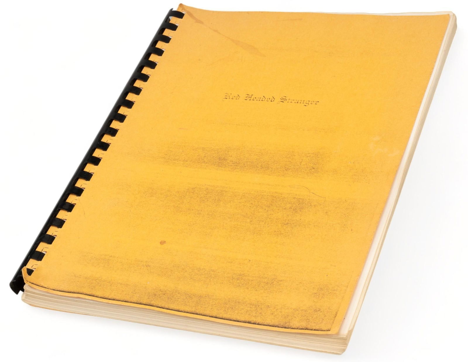 Signed Red Headed Stranger Screenplay, Bill Wittliff (1 of 7)