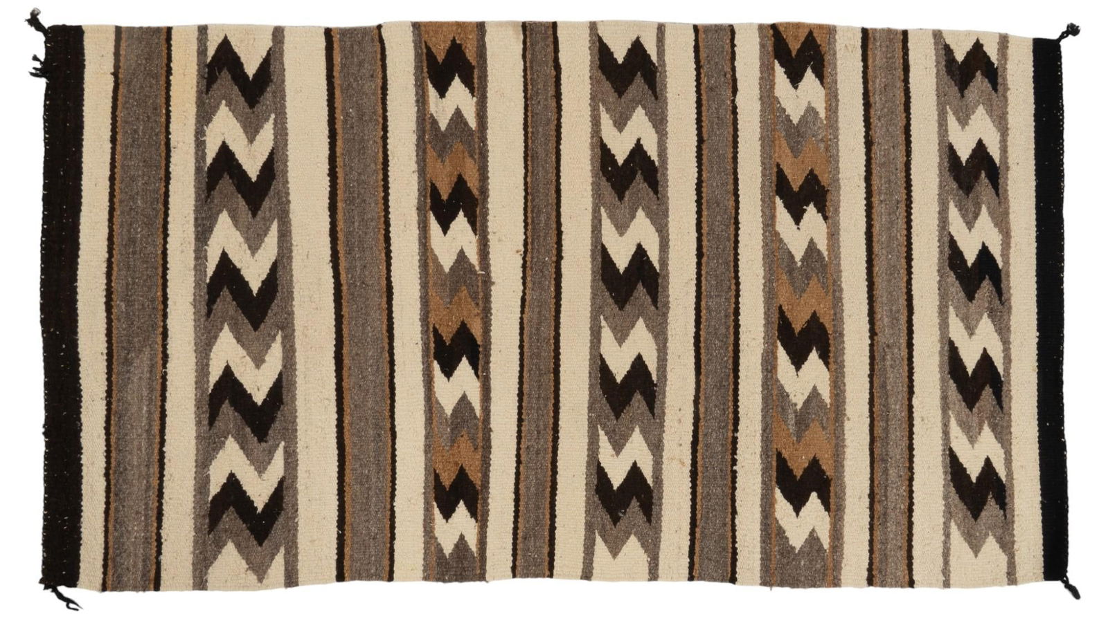 Southwestern Style Brown and Beige Rug (1 of 3)