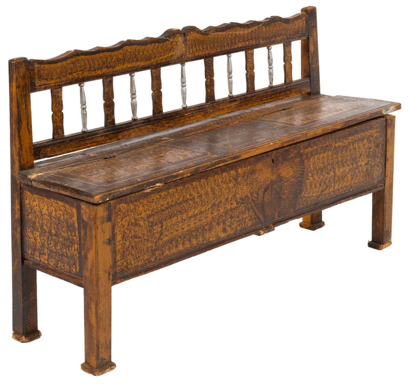 Wood Bench and Storage Chest (1 of 8)