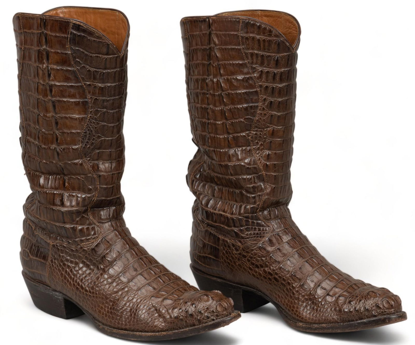 Pair of Exotic Leather Cowboy Boots (1 of 8)