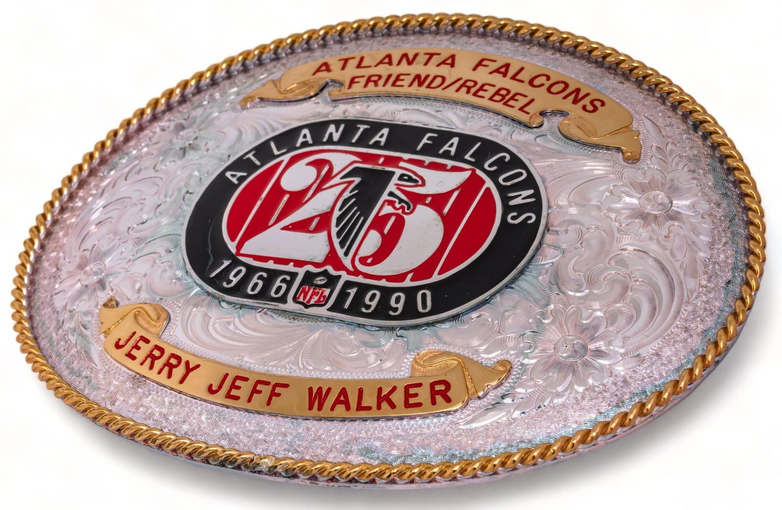 Signed Jerry Jeff Walker Belt Buckle (1 of 8)
