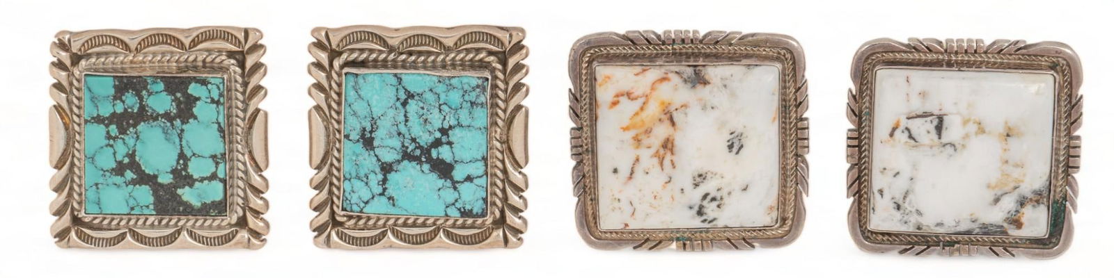 (2) Pairs of Sterling Silver Cuff Links (1 of 7)