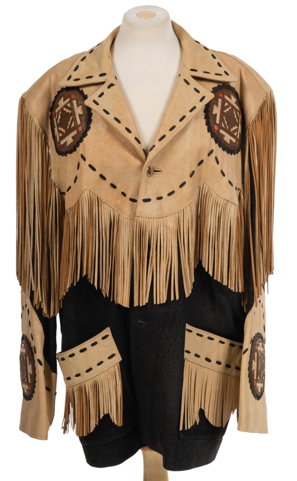 Moordo Black Fringe Leather Jacket (1 of 9)