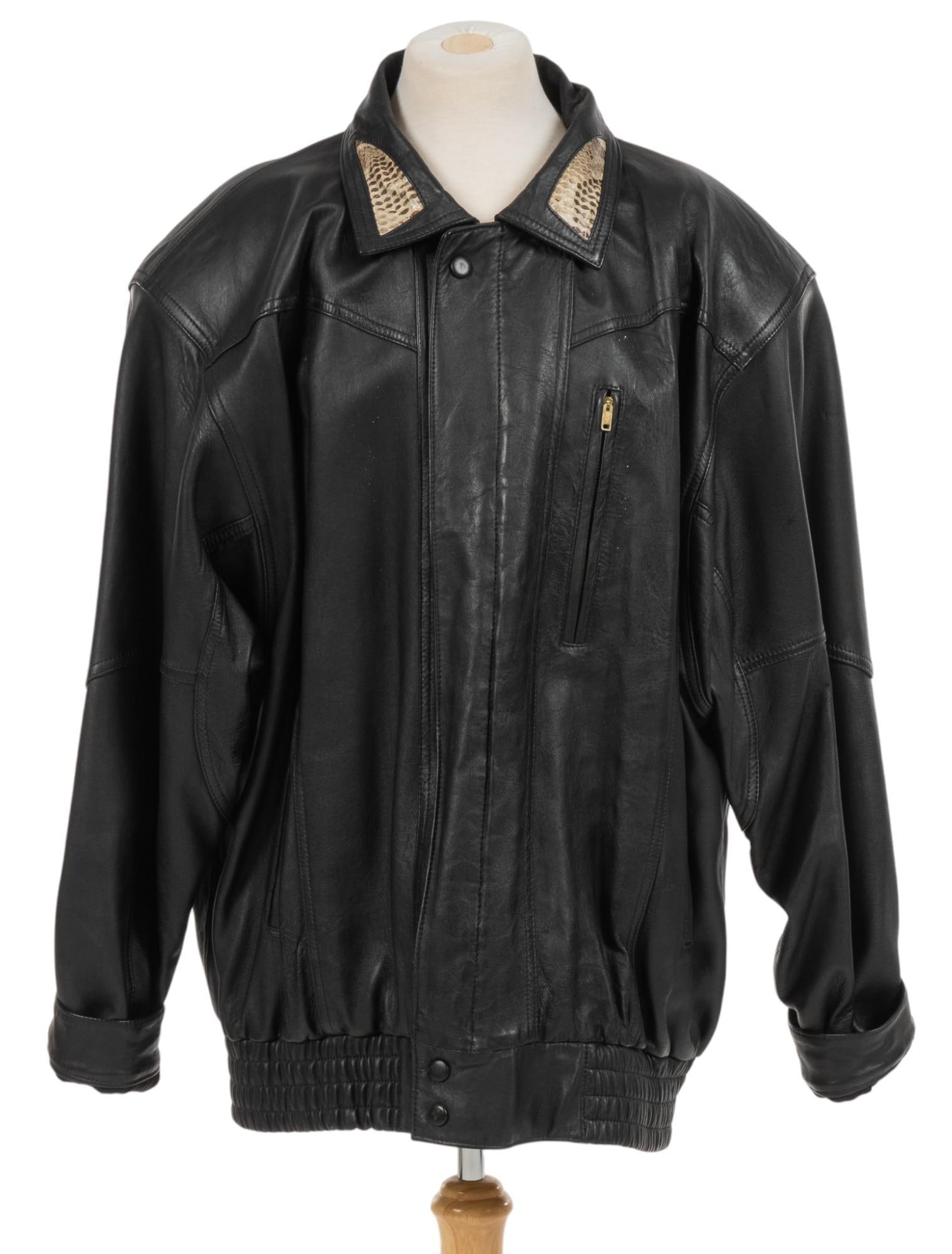 D'RIS Original Leather Jacket with Snakeskin Accents (1 of 14)