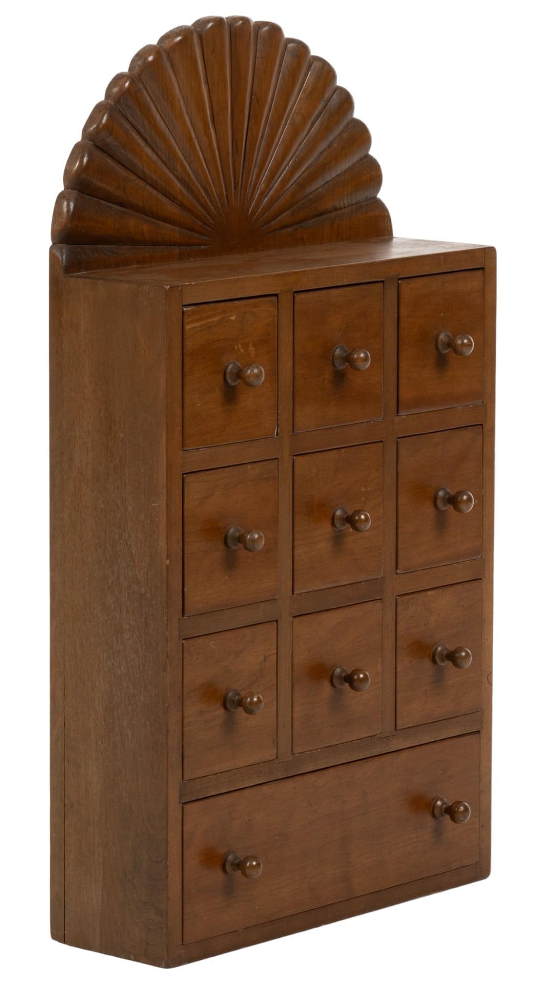 Vintage Wood Spice Cabinet (1 of 7)