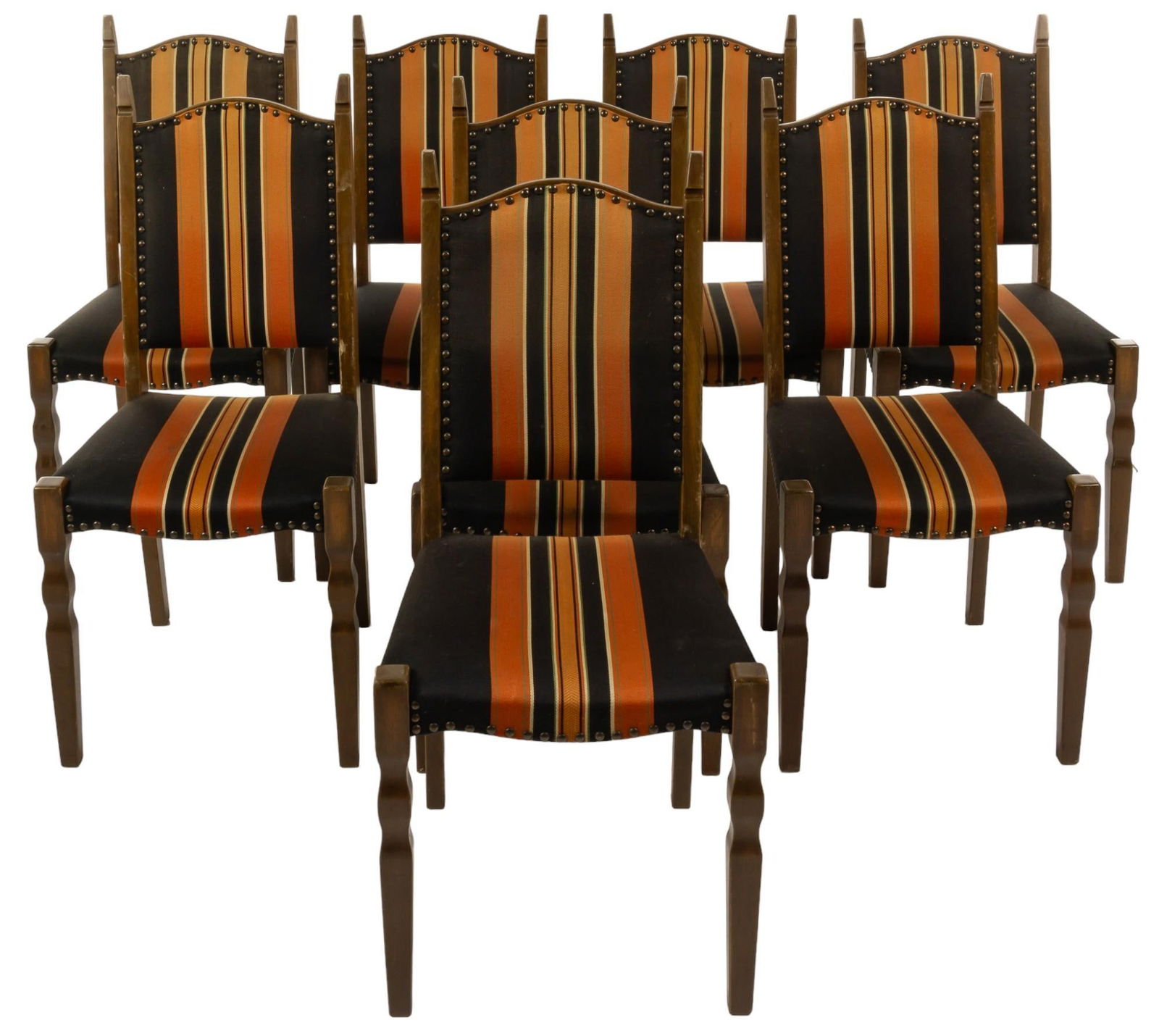 Set of (8) Mid-Century Style Dining Chairs (1 of 2)