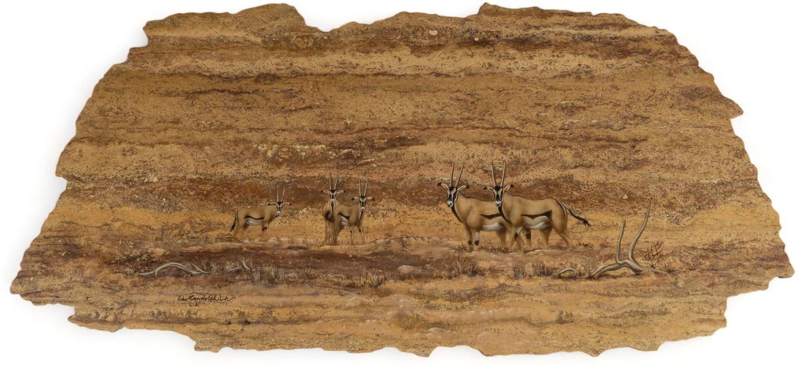 Edward Randolph, Gemsbok on Granite (1 of 6)