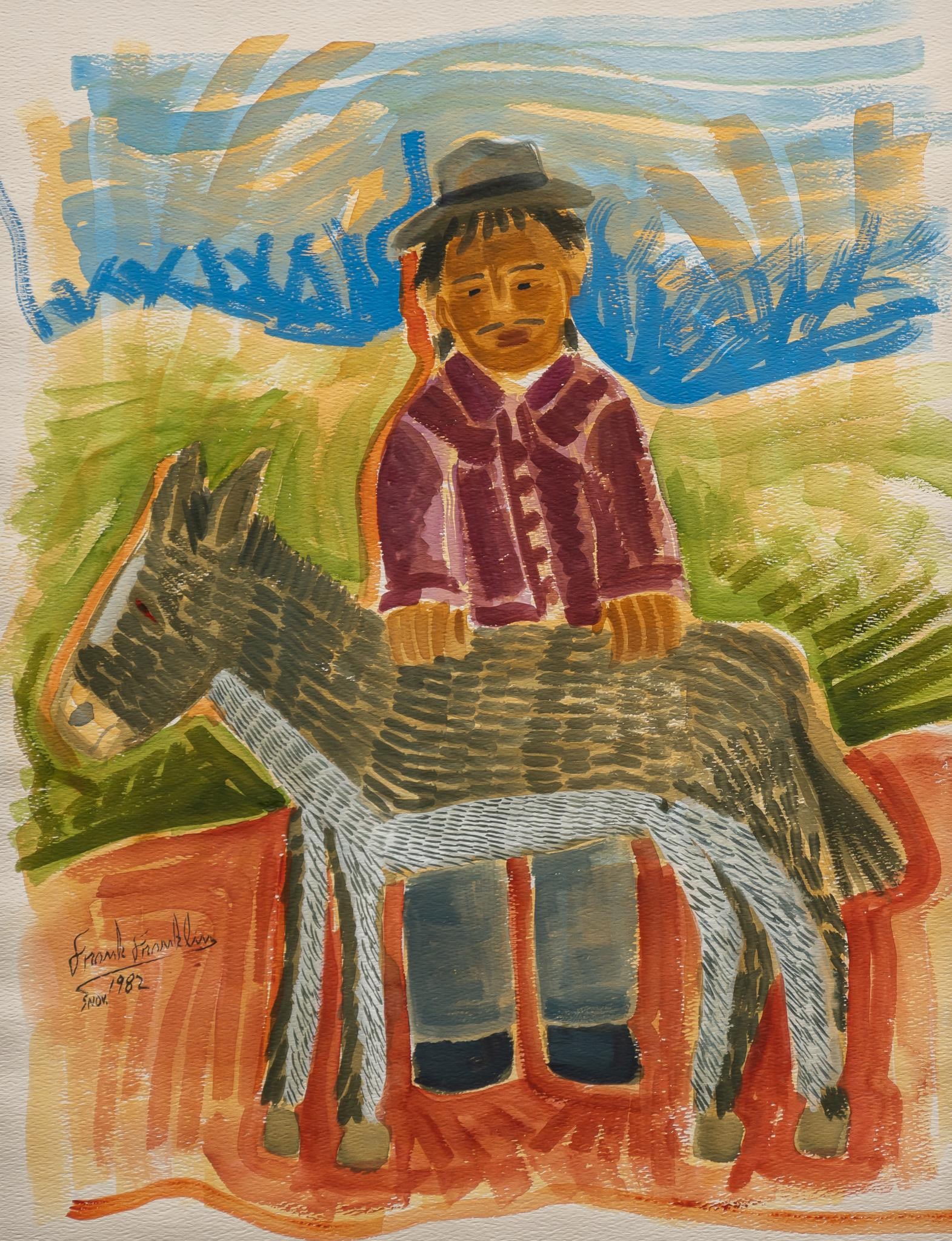 Frank/Francisco Franklin, Man with Burro, 1982 (1 of 4)