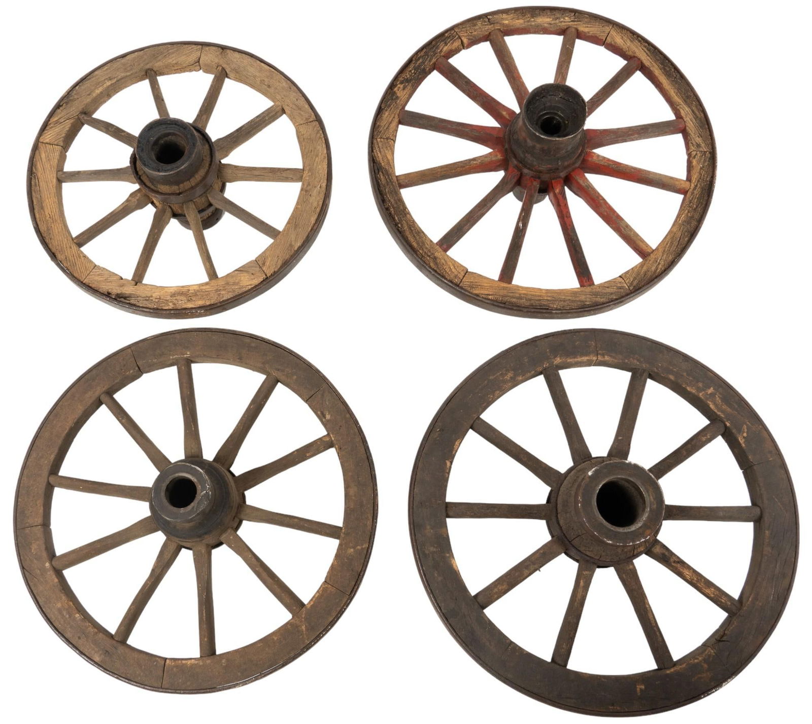 (4) Vintage Wagon Wheels (1 of 8)