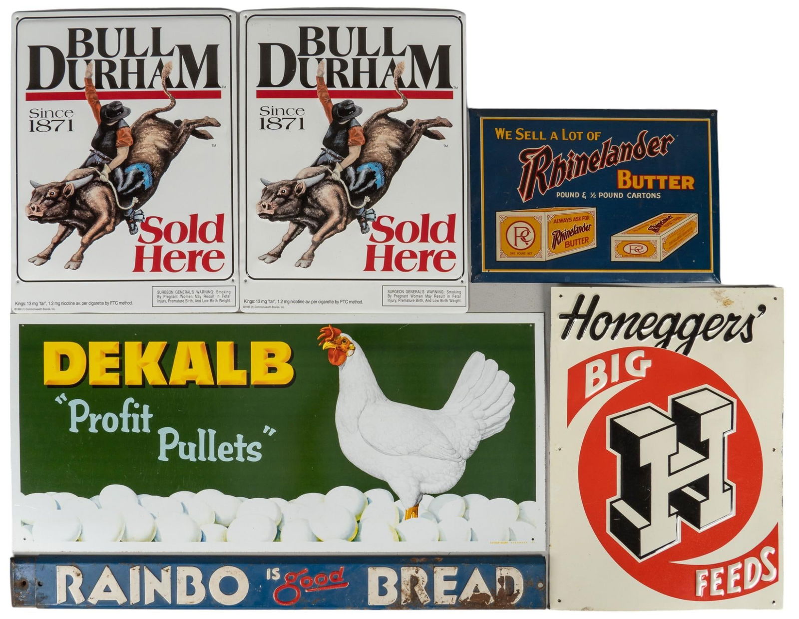 (6) Collection of Vintage Signs (1 of 12)