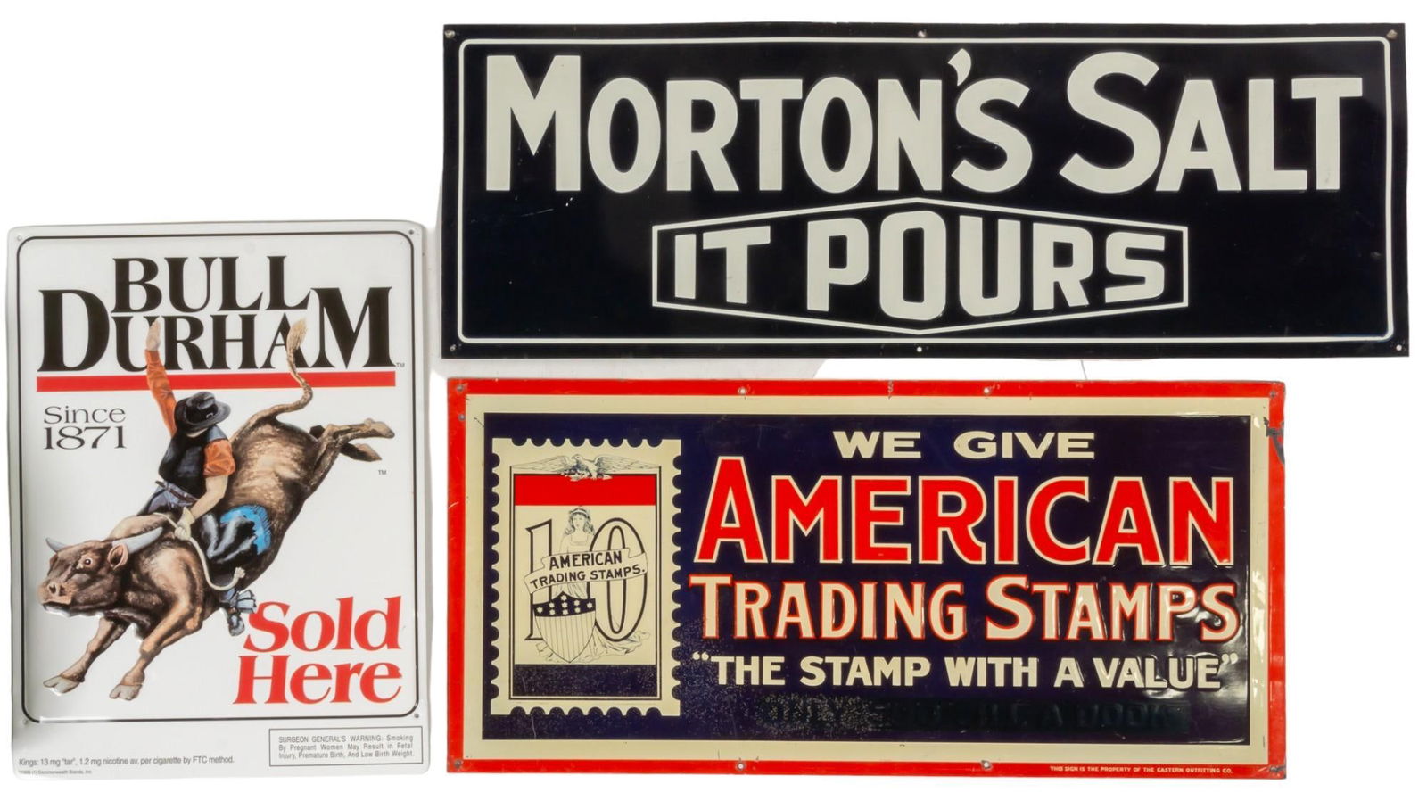 (3) Metal Advertising Signs (1 of 3)