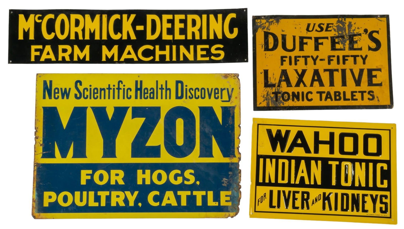 Collection of (4) Vintage Product Signage (1 of 3)