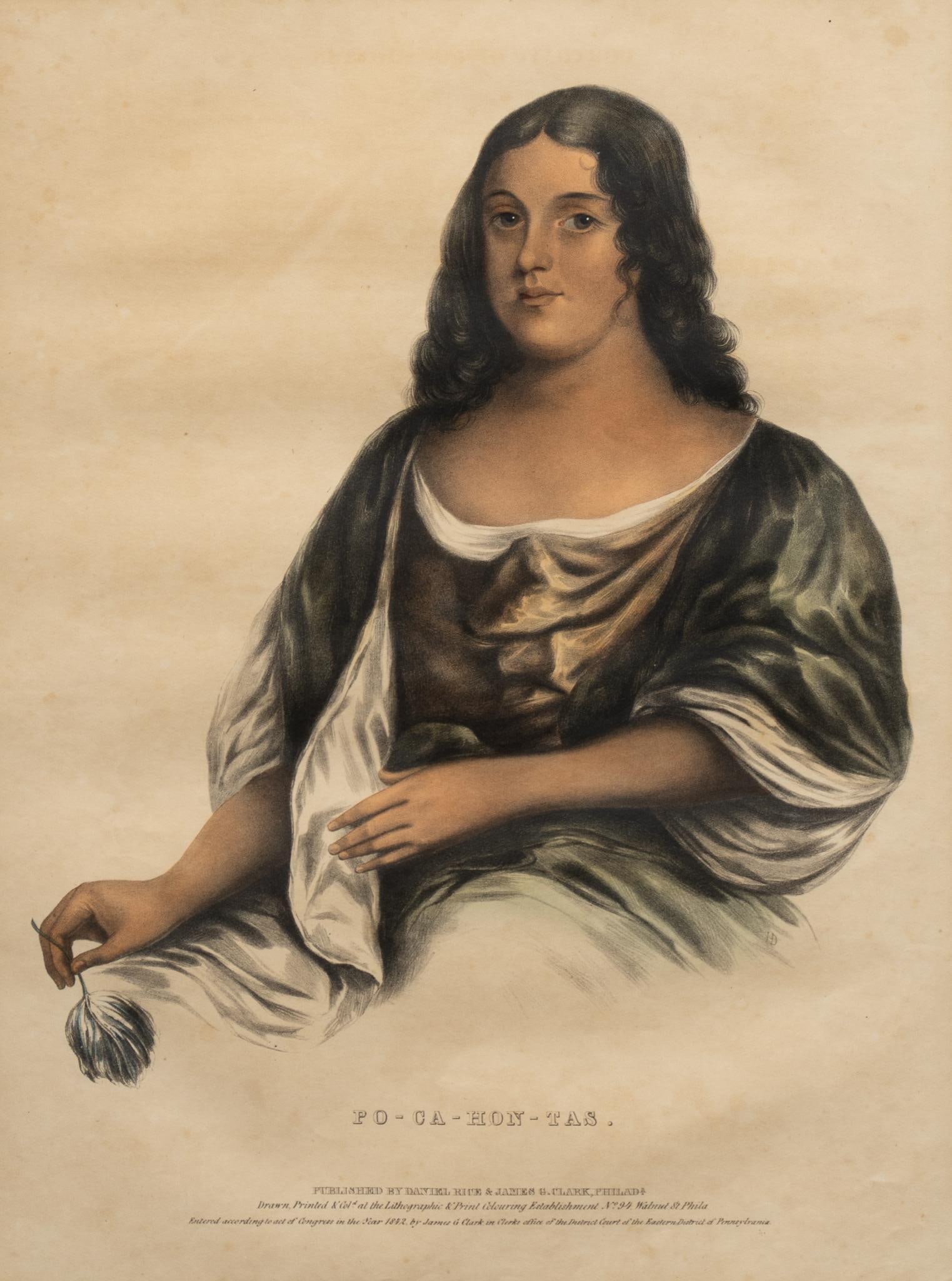 Pocahontas Engraving, ca. 1842 (1 of 5)
