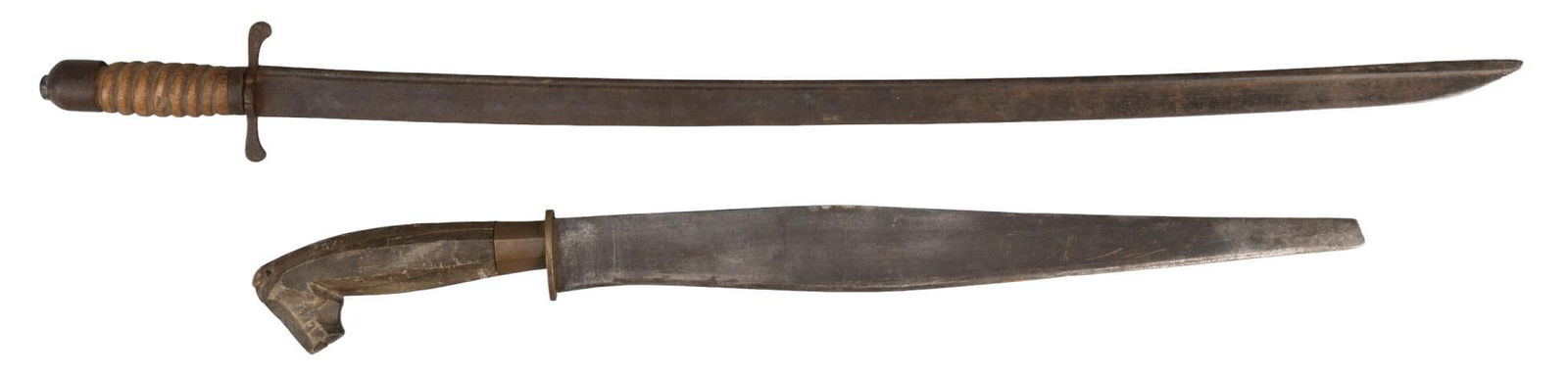 Knife Set (2) with Carved Handles (1 of 7)