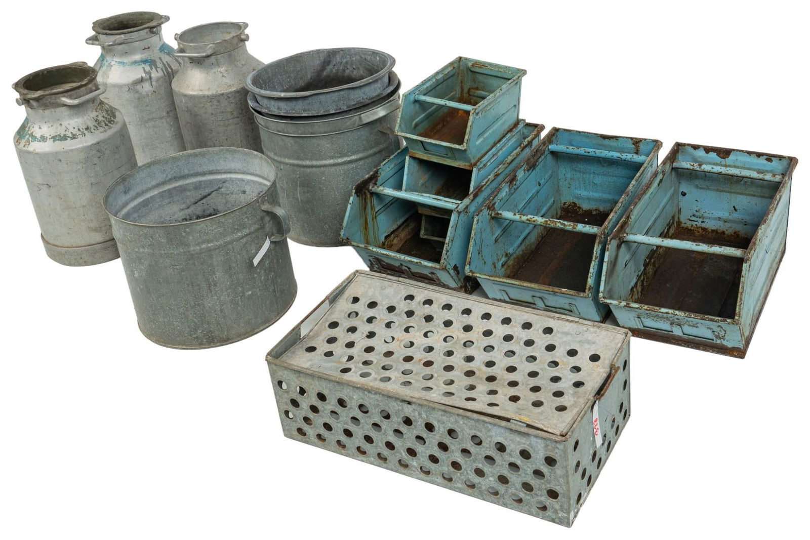 Collection of Galvanized Items (1 of 9)