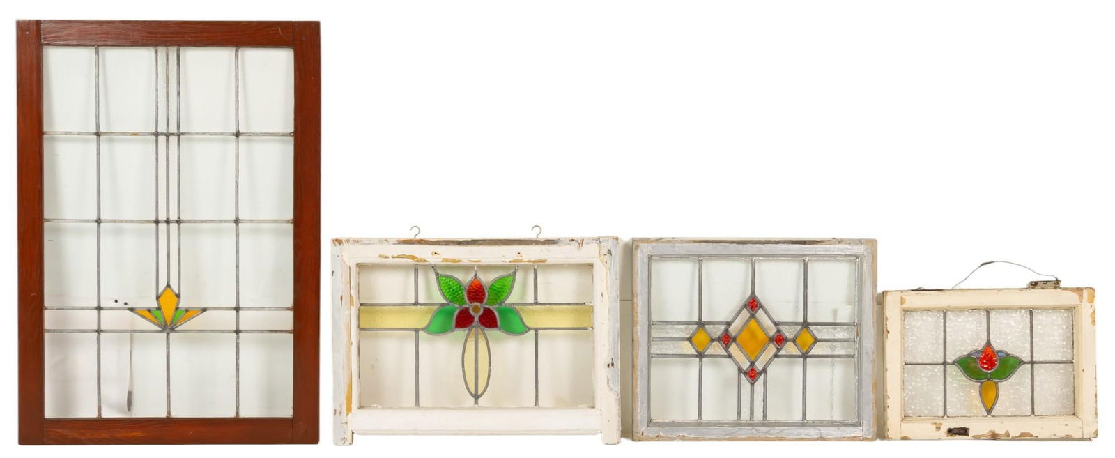 (4) Assorted  Stained Glass Windows (1 of 9)