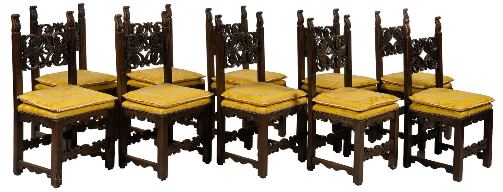 Set of (10) Renaissance Style Chairs (1 of 8)