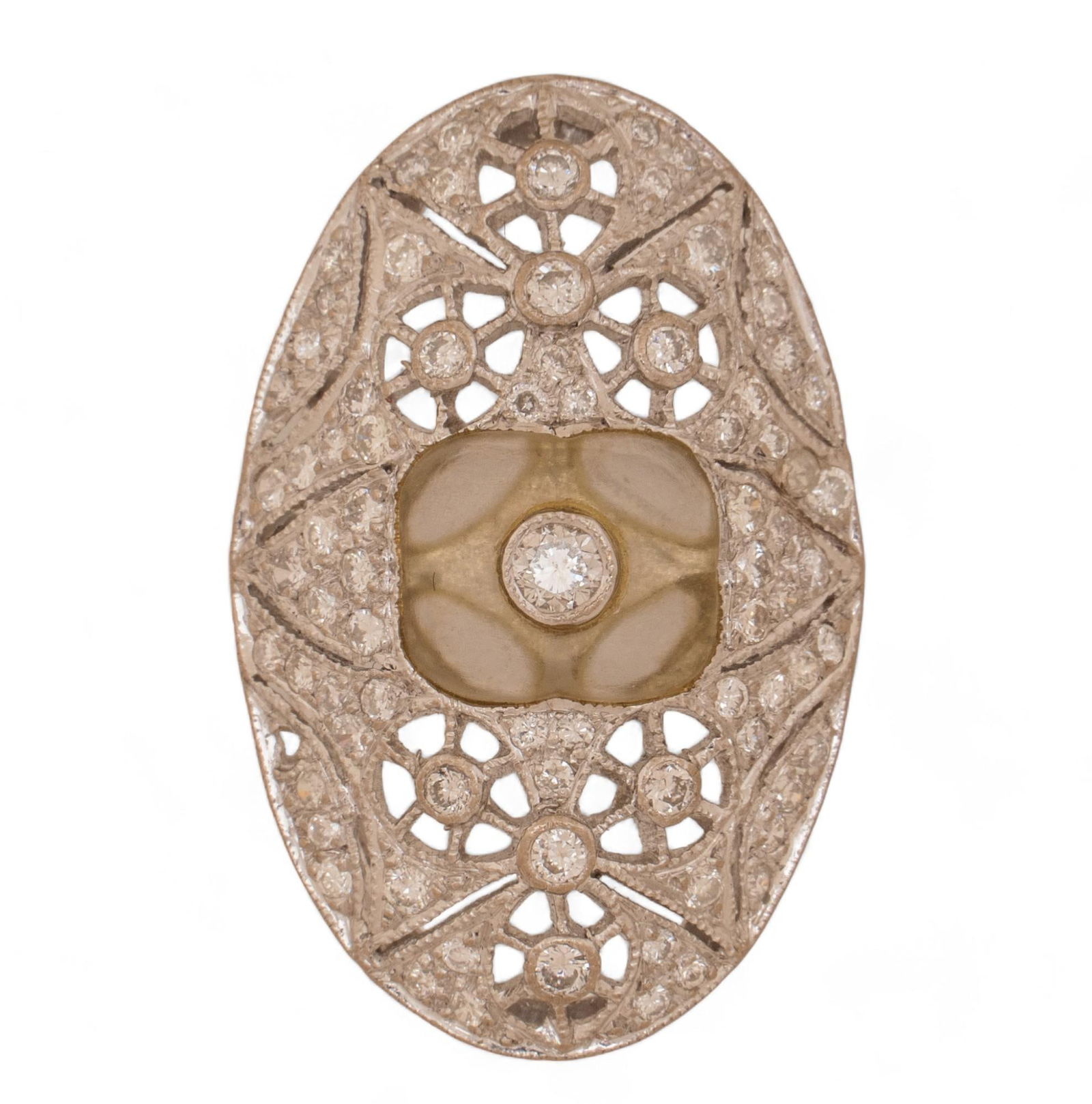 Antique Diamond 18K Gold Filigree (1 of 4)