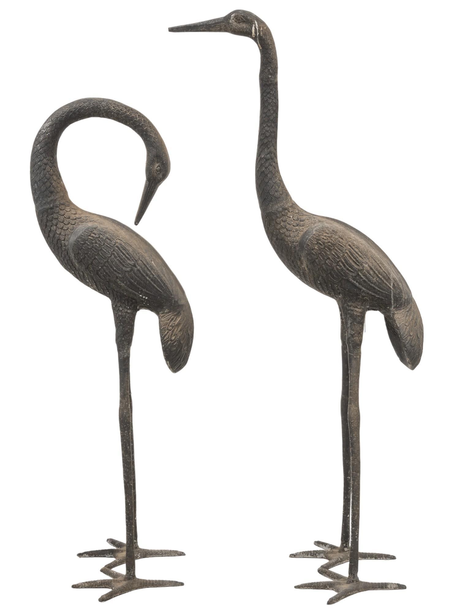 Pair of Garden Crane Sculptures (1 of 8)