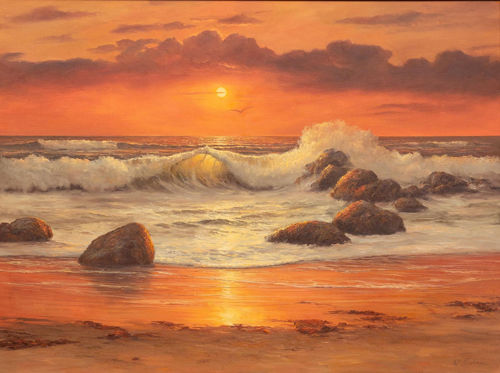 William Blackman, Sunset Oceanscape (1 of 7)