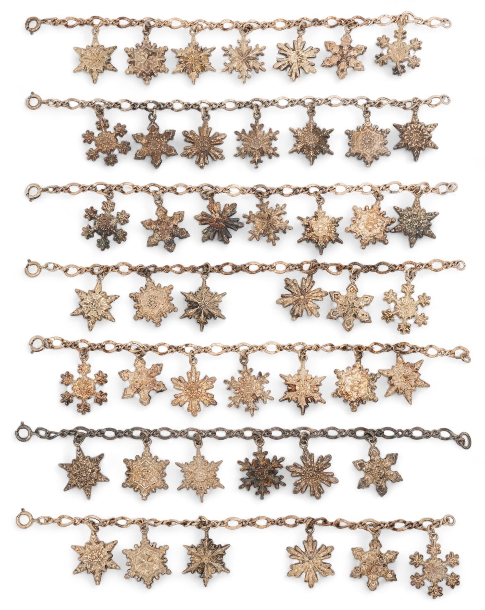 Gorham Sterling Snowflakes Bracelets (7) (1 of 7)