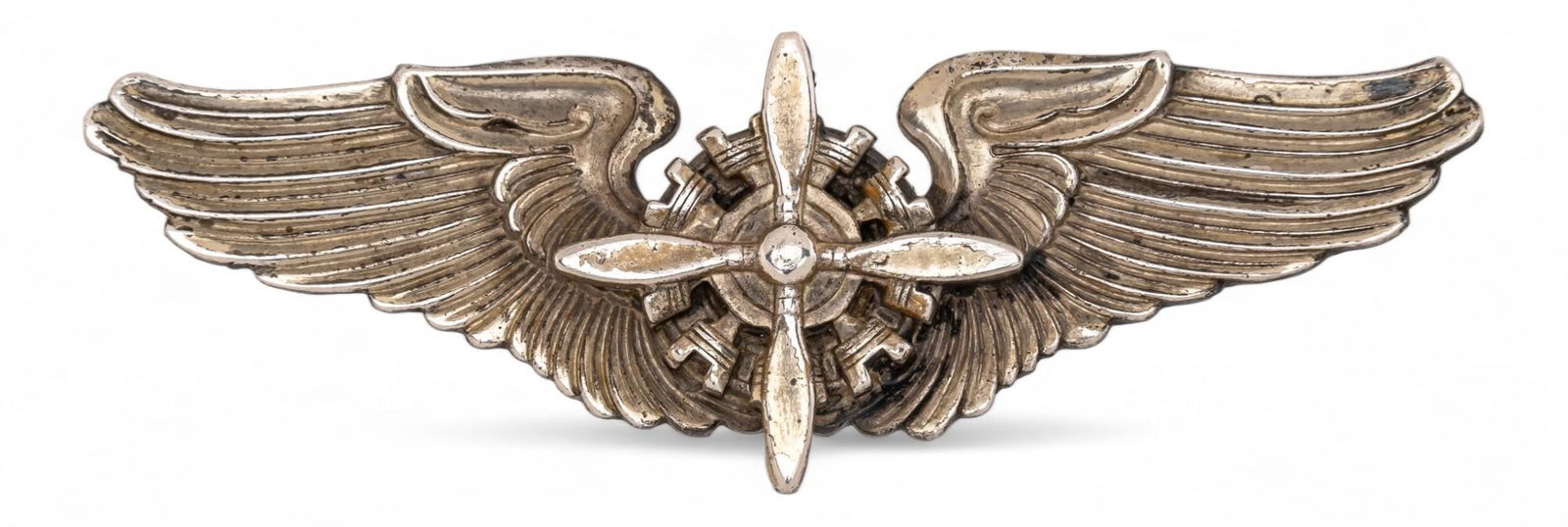 WWII Korean War Era Silver Engineers Flight Wings Badge (1 of 4)