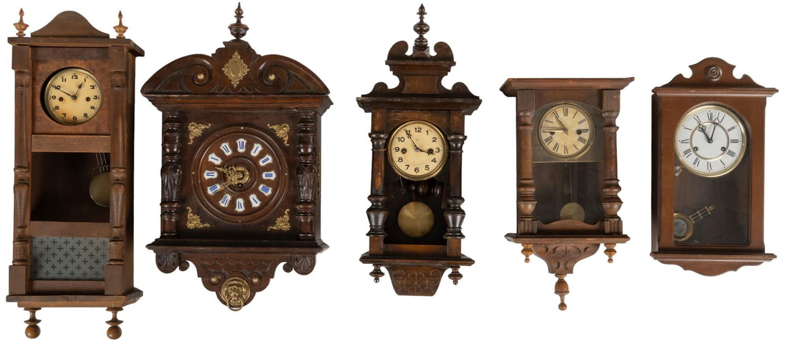 Collection of (5) Vintage Wall Clocks (1 of 8)