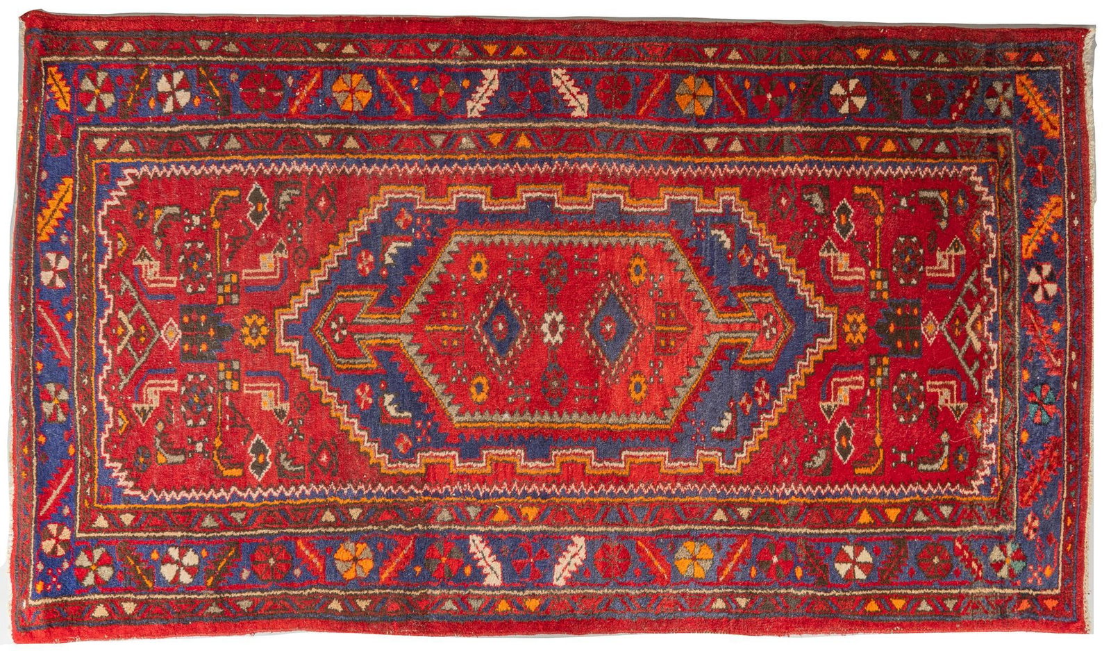 Handwoven Estate Rug, 6 ft. 6 in. x 3 ft. 7 in.: Handwoven estate rug 6 ft. 6 in. x 3 ft. 7 in. Shipping available for this lot through our partner 4CL; please request a shipping quote at shipping@vogtauction.com or 210-971-5750. You may also op