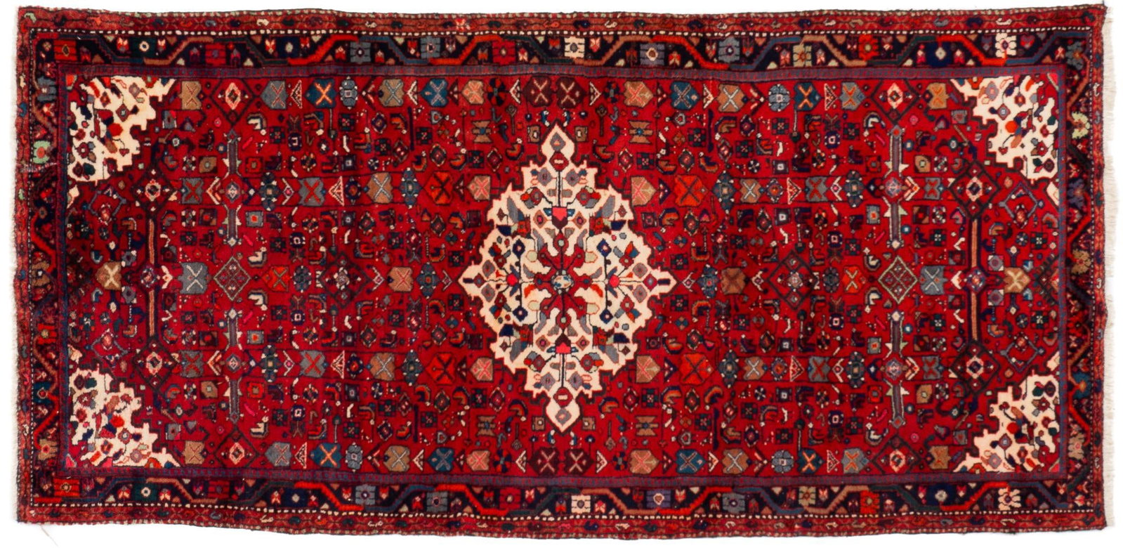 Handwoven Estate Rug, 10 ft. x 4 ft. 8 in.: Handwoven estate rug 10 ft. x 4 ft. 8 in. Shipping available for this lot through our partner 4CL; please request a shipping quote at shipping@vogtauction.com or 210-971-5750. You may also opt for